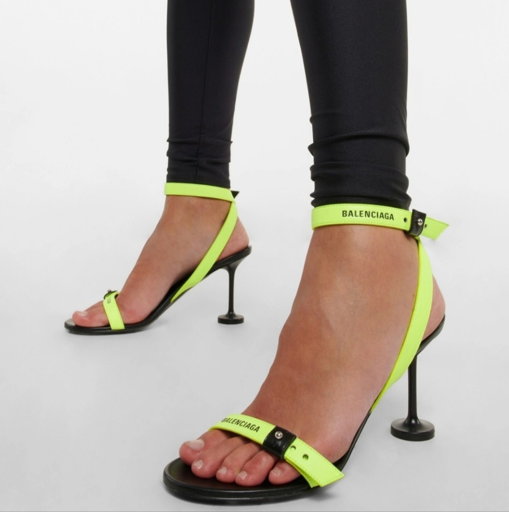 Balenciaga - Afterhour 90 leather sandals Size 37 - Picture 2 of 13